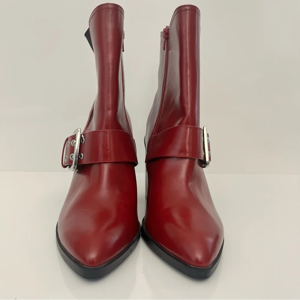 Dolce Vita Bria Red Harness Ankle Boots Womens 10 - Picture 7 of 13
